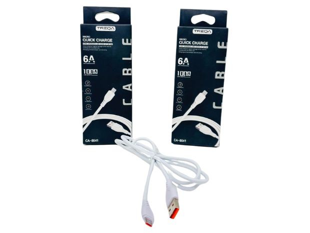 &u+ CABLE CARGADOR TIPO V8  6A TREQA